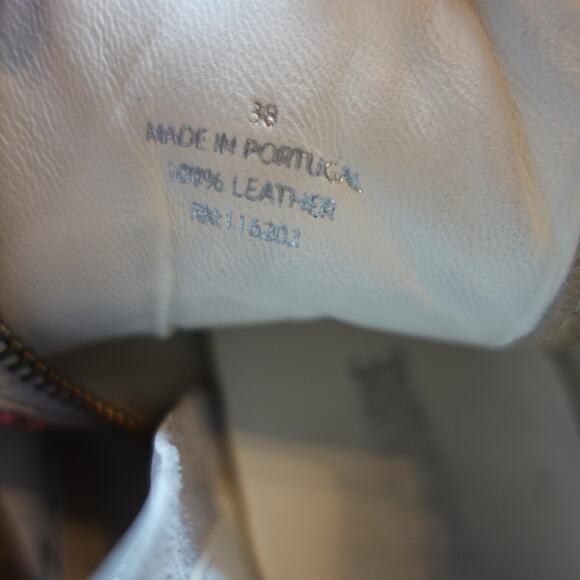 Zadig & Voltaire Sneakers Womens Size 38 White Pink Graffiti High Top Side Zip - Picture 5 of 8